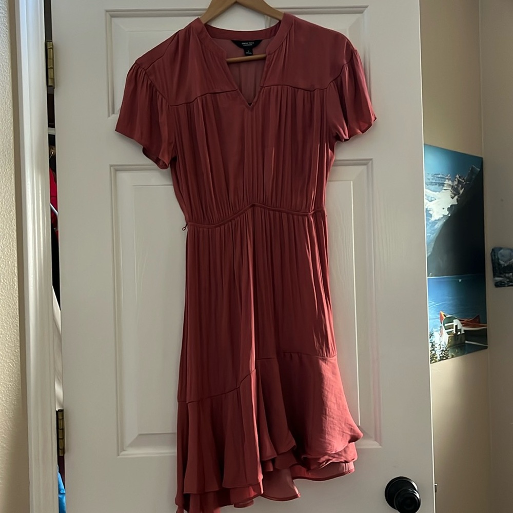 Simply Vera Vera Wang Women's Asymetrical Ruffle Dress
